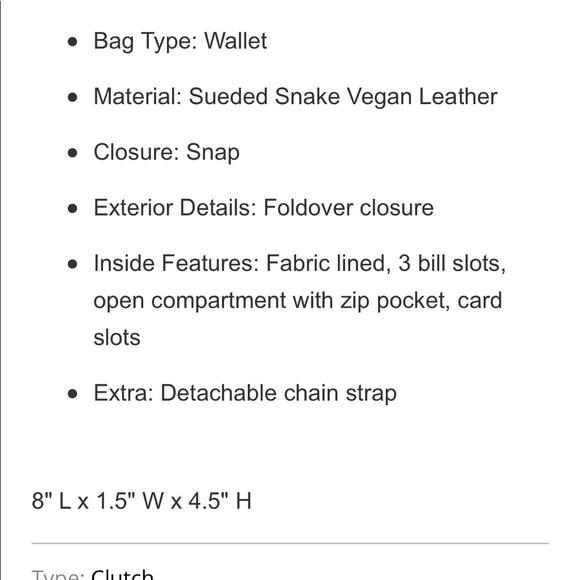 Urban Expressions Brown Vegan Leather Clutch 👜 - Picture 8 of 8